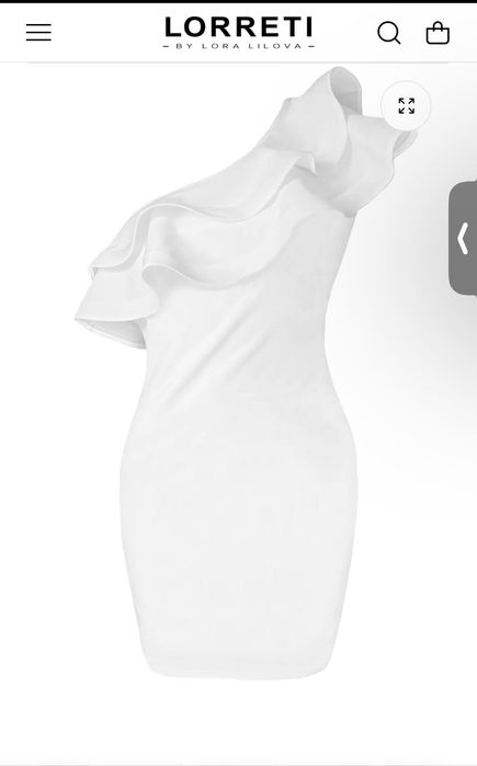 Бяла рокля Loretti