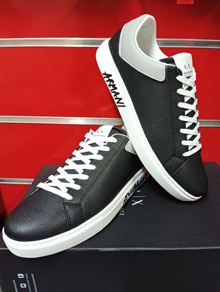Кожени кецове Armani Exchange 43 , 44 , 45 , 46 AX нови мъжки оригинал