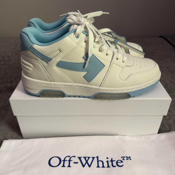 % 5LEI LIVRARE % OFF-White Out Of Office Baby Blue Editie Limitata
