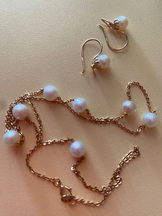 Набор золото с жемчугом