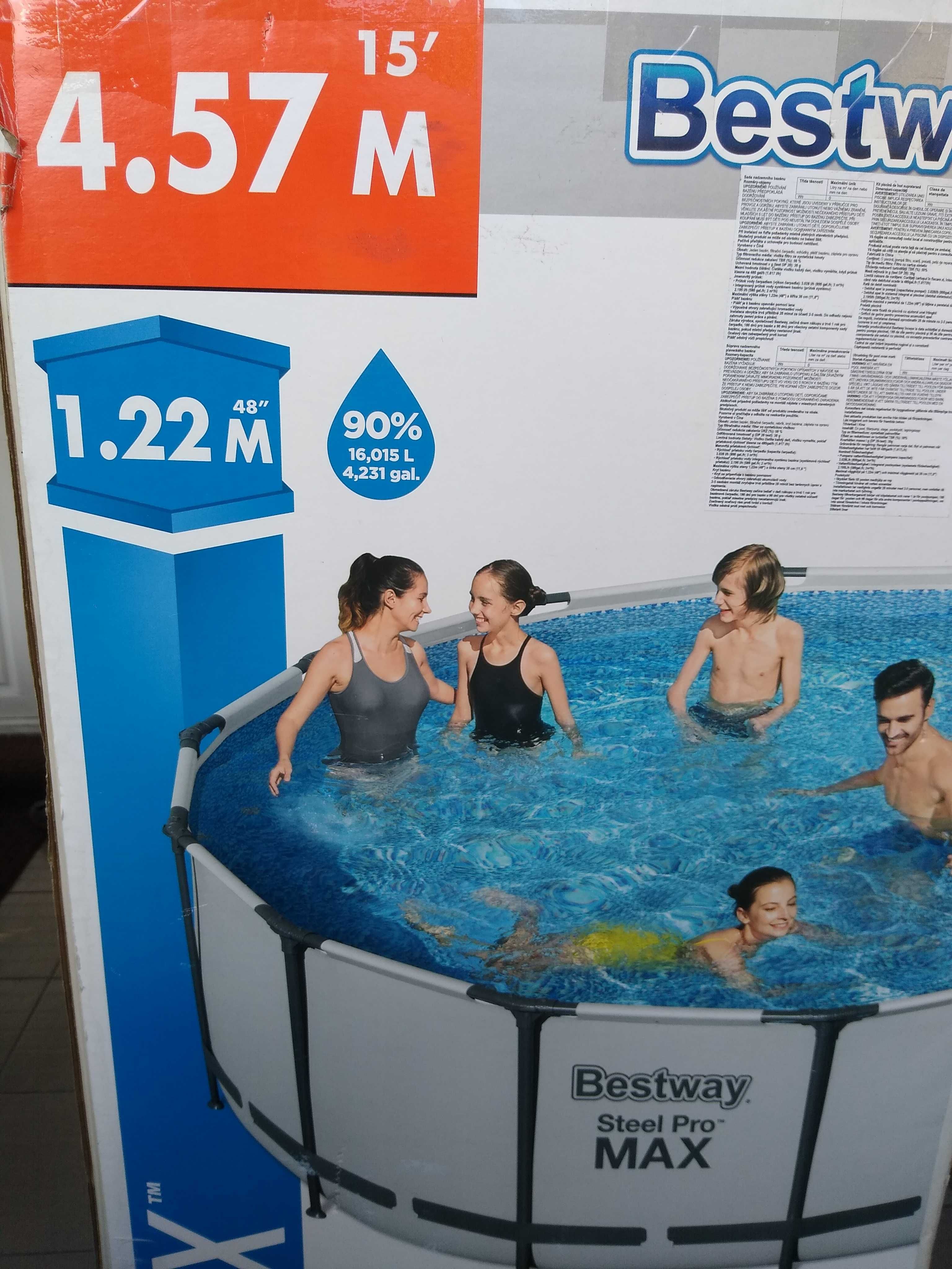 Vand piscina noua Bestway Steel Pro MAX, supraterana