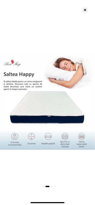saltea ortopedica best sleep noua 160x200x20