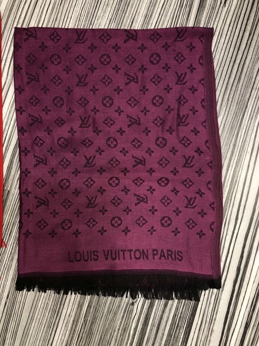 Esarfa LOUIS VUITTON :2 culori:roșu,mov ! Material cașmir/poze reale !