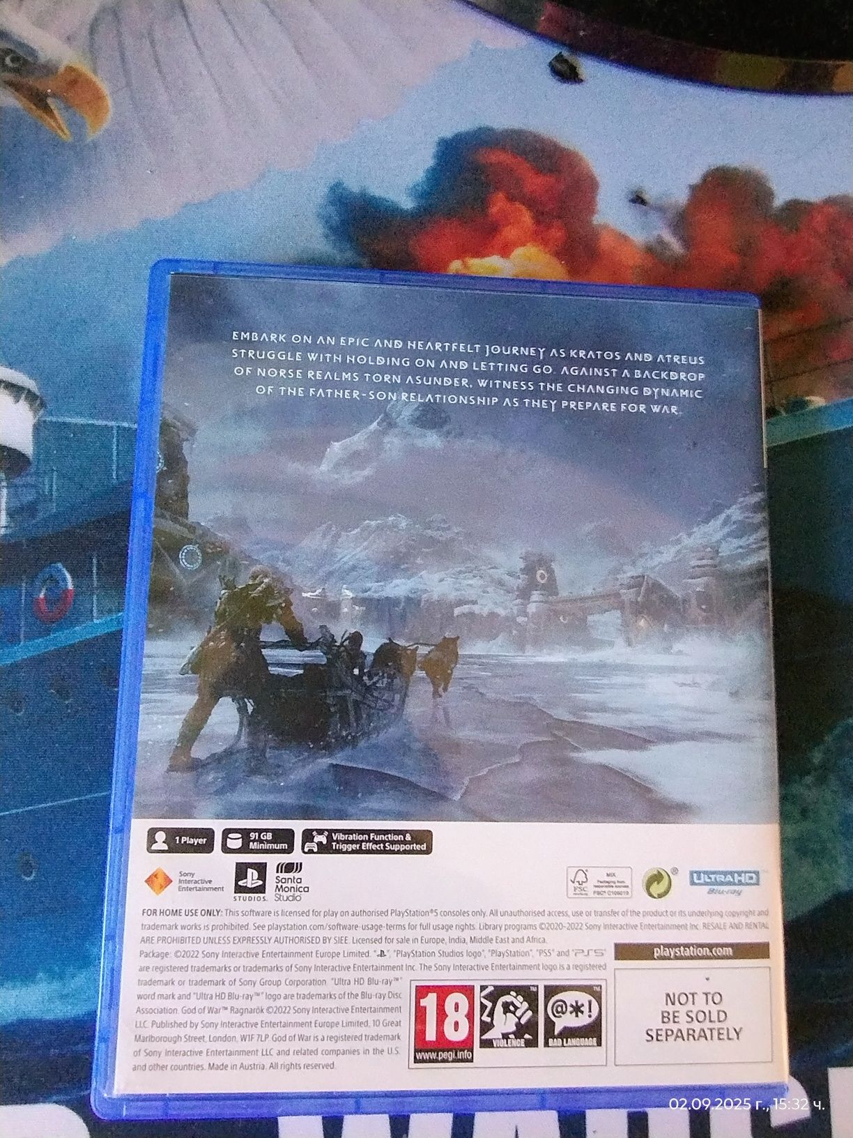 Продавам Got of war:Ragnarok