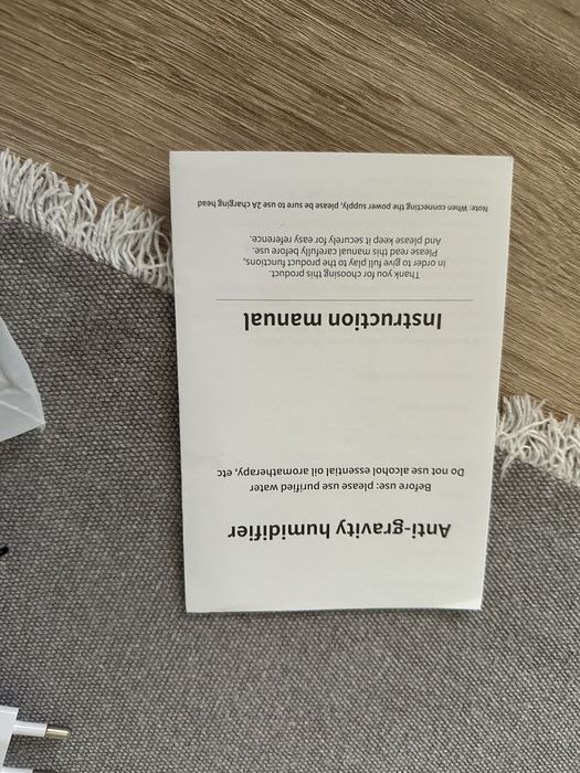 Umidificator Anti Gravity, Afisare Ora, Lumina Ambientala, NOU