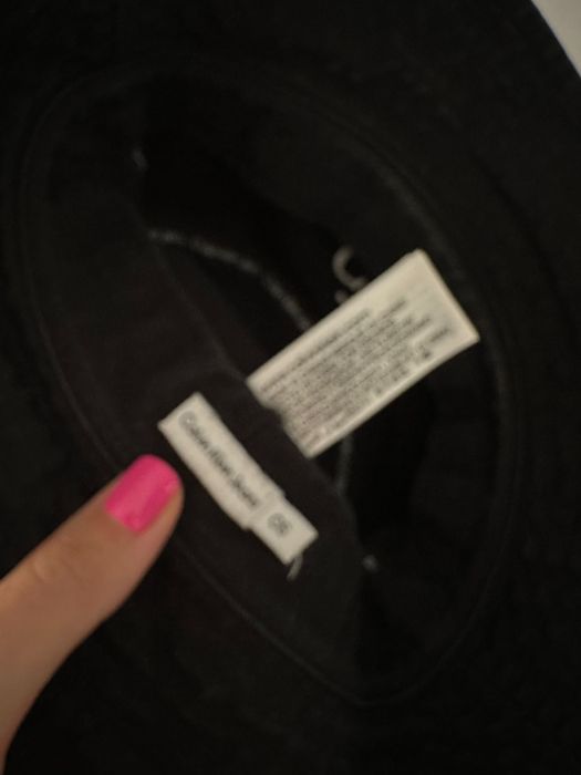 Pălărie de panama, Calvin Klein, unisex, negru