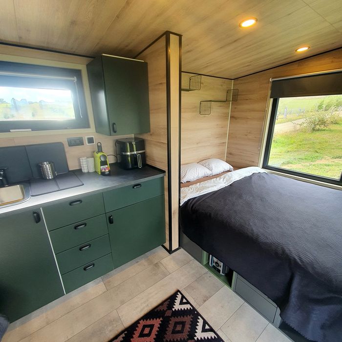 Tiny house investitie  constructie lemn transportabil