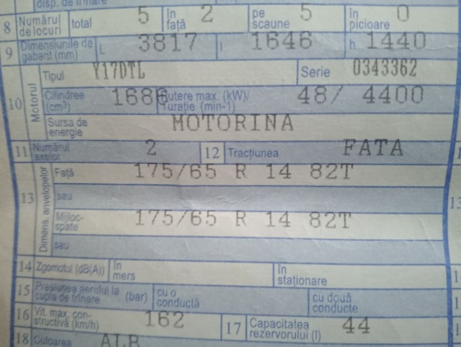 Vând motor complet Opel Astra g / CORSA/ meriva