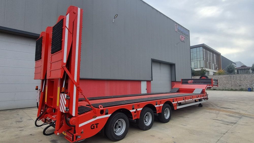 Trailer 3 AXE extensibil podea Hidraulică rampe, Duble pt Nacele si St