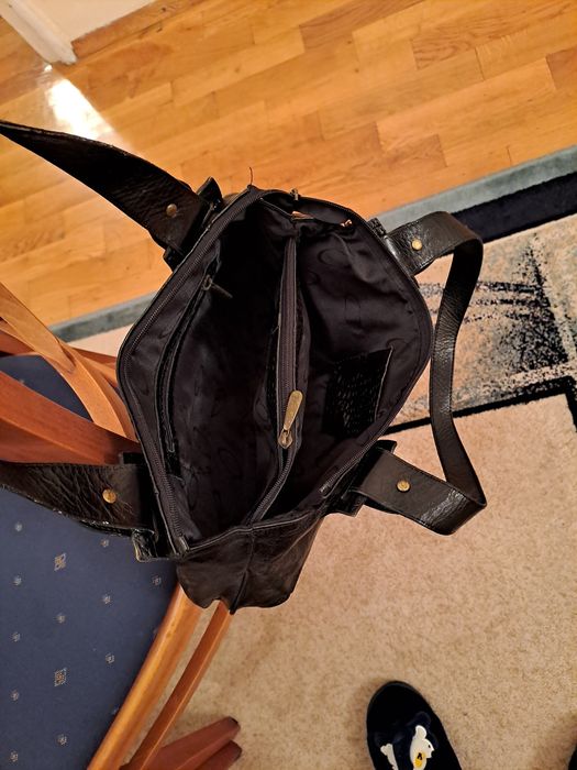 Чанта от естествена шагринирана кожа!