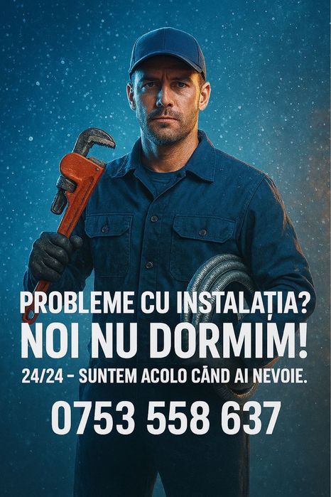 instalator urgențe non stop 24/7