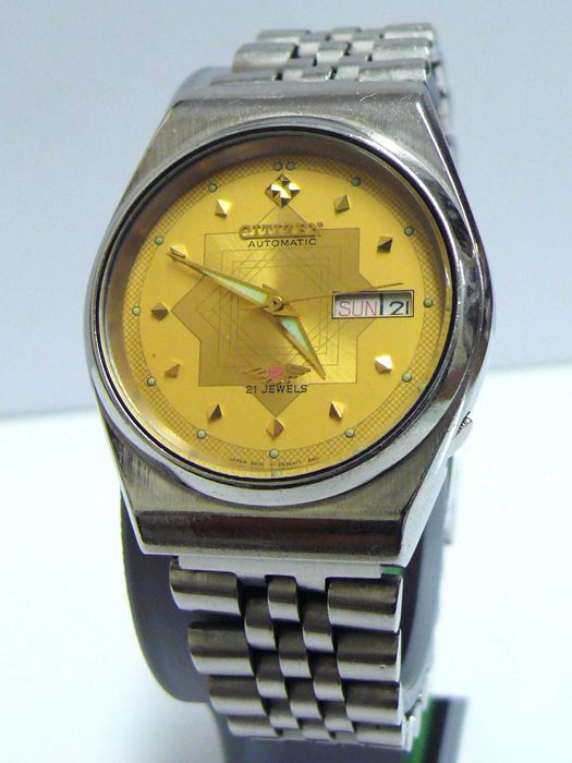 Автоматичен CITIZEN Мъжки ръчен часовник, работещ с Ден/Дата