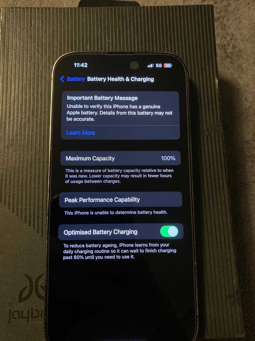 iPhone 14 Pro 128GB/Baterie100%/spate spart