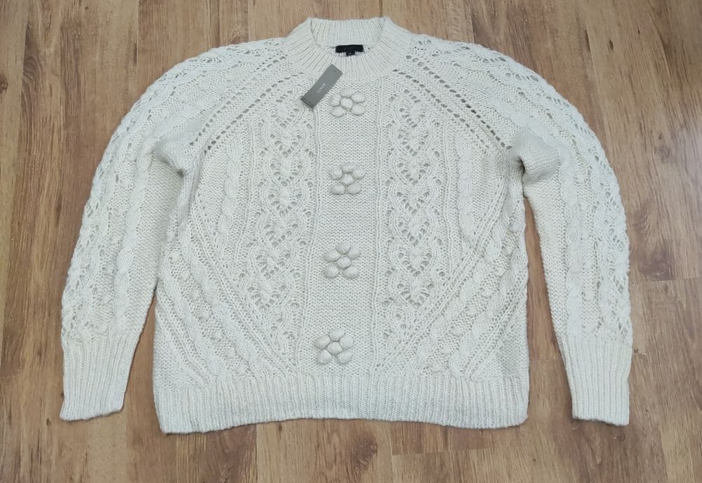 Pulover damă J.Crew mix lână și alpaca mărimea M oversize