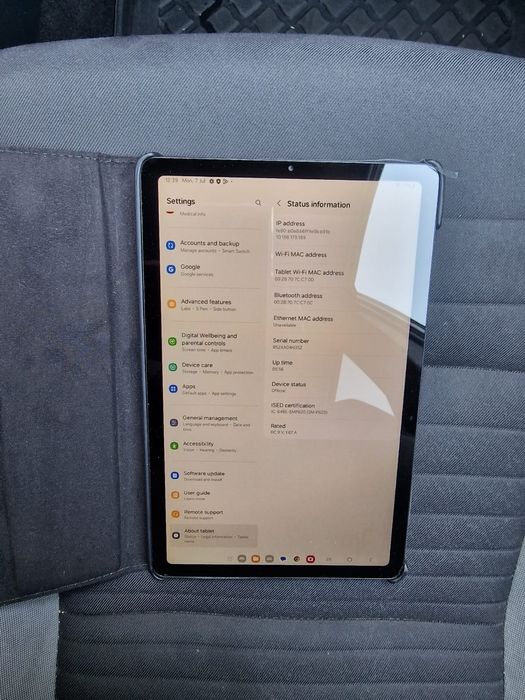 SAMSUNG GALAXY TAB S6 Lite impecabila , folie