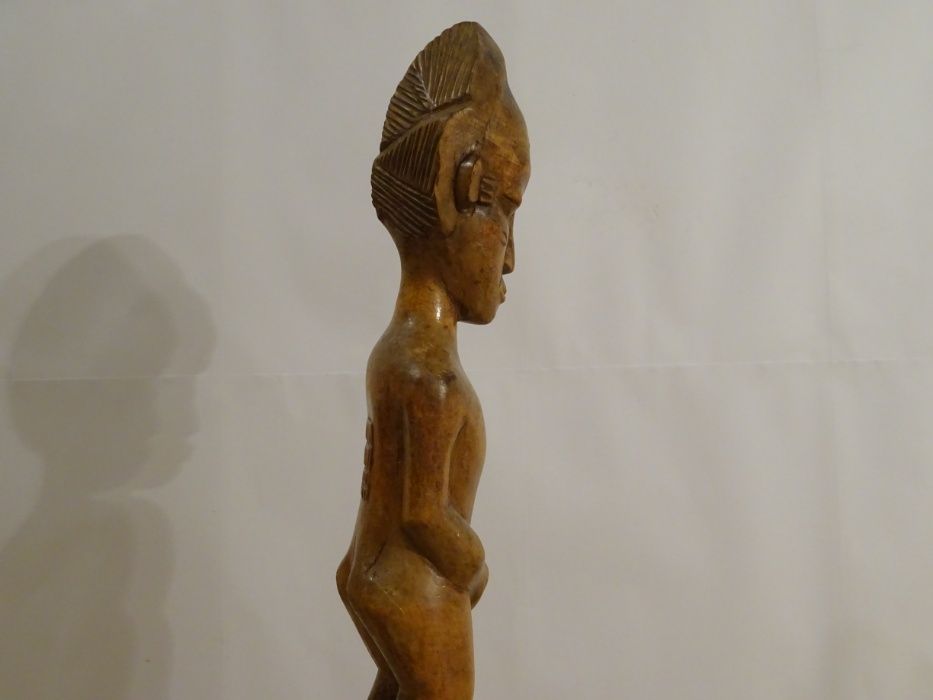 Statuetă africană tribală Baule, Coasta de Fildeș, cca. 1900