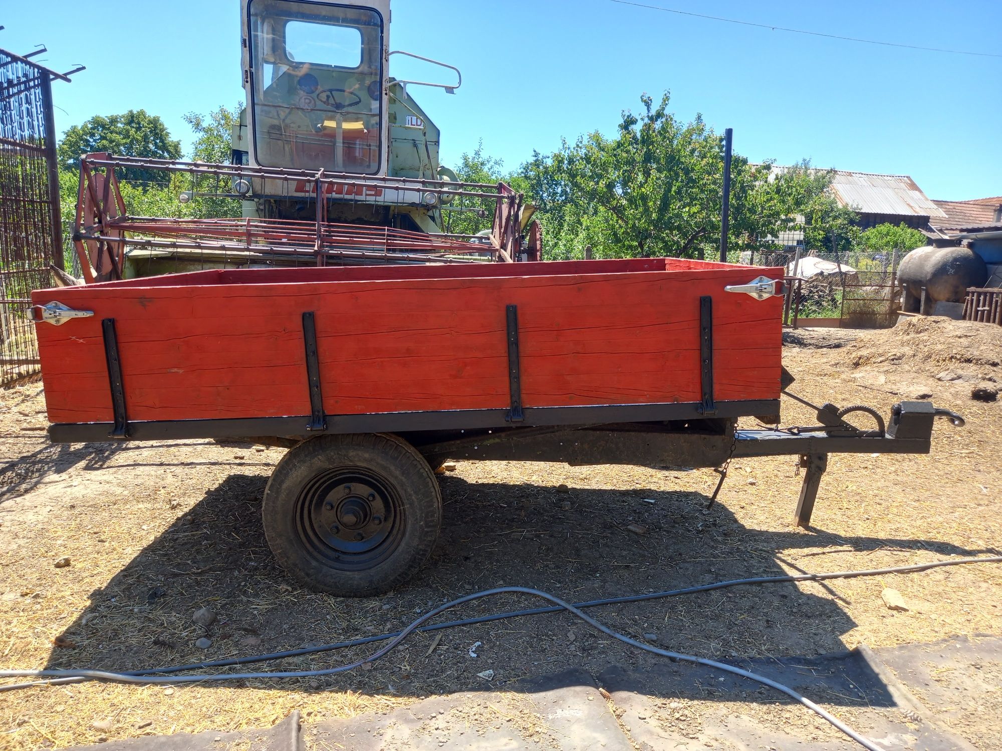 Vand remorca tractor basculabil manual