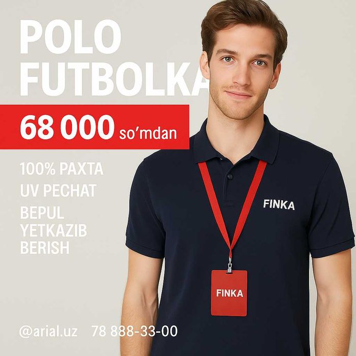 Finka | Polo futbolka | Brend futbolka | DTF pechat