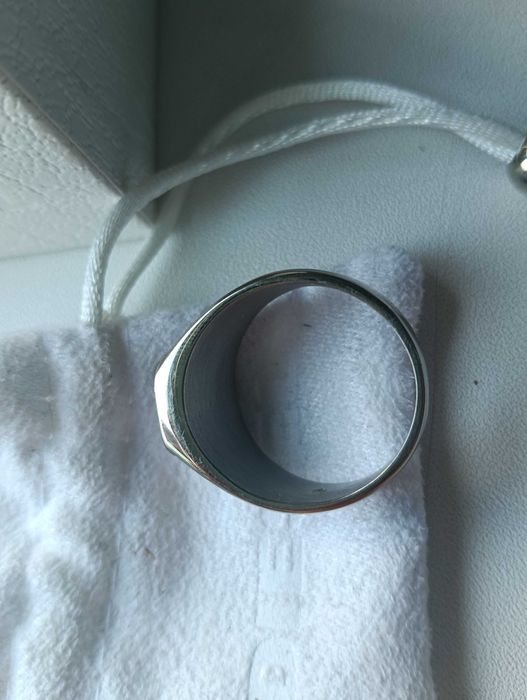 Inel barbati otel inox cu piatra lapis lazuli