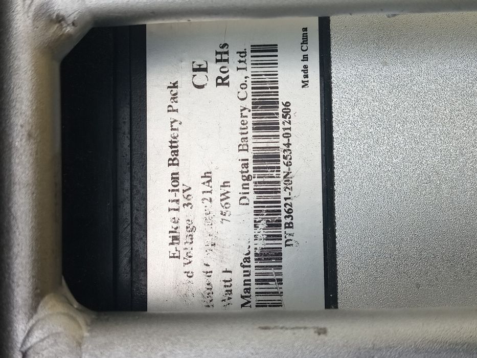 Bicicletă electrică.Motor 36v 500w.Baterie 36v 21Ah.Roți 28. Merge foa