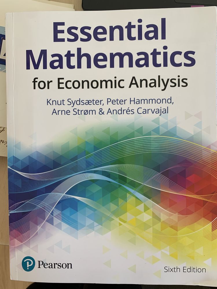 Essential Mathematics for Economic Analysis