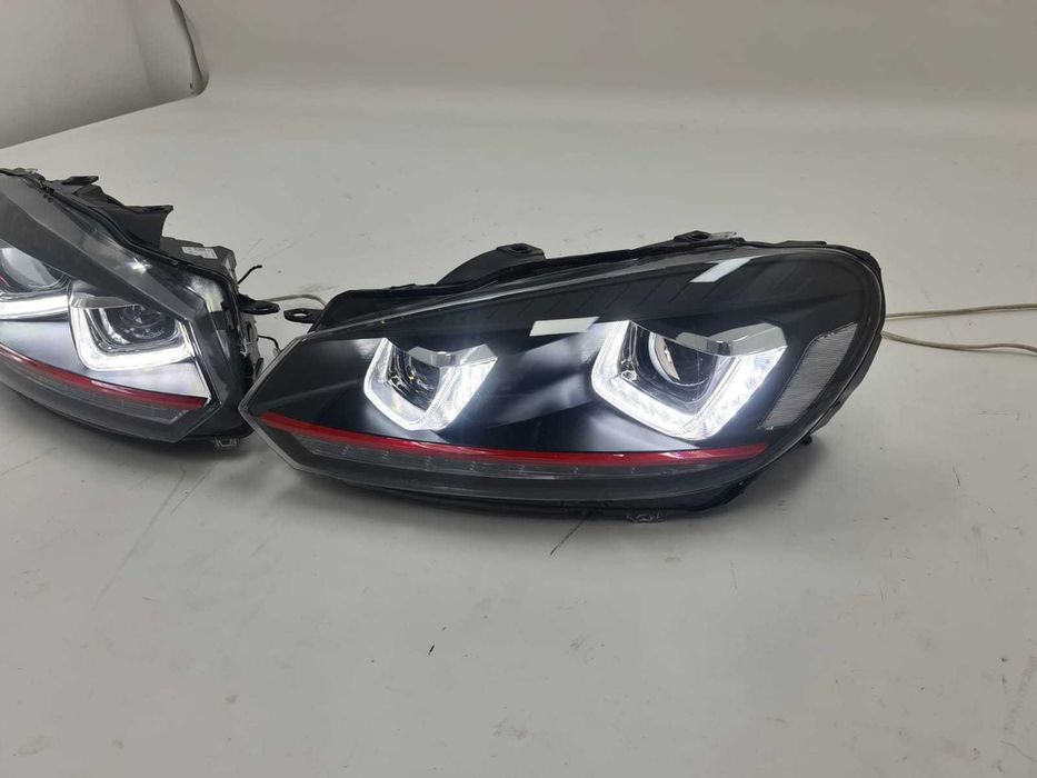 Faruri GTI VW Golf 6 stripe rosu Semnal Dinamic, Garantie, Factura