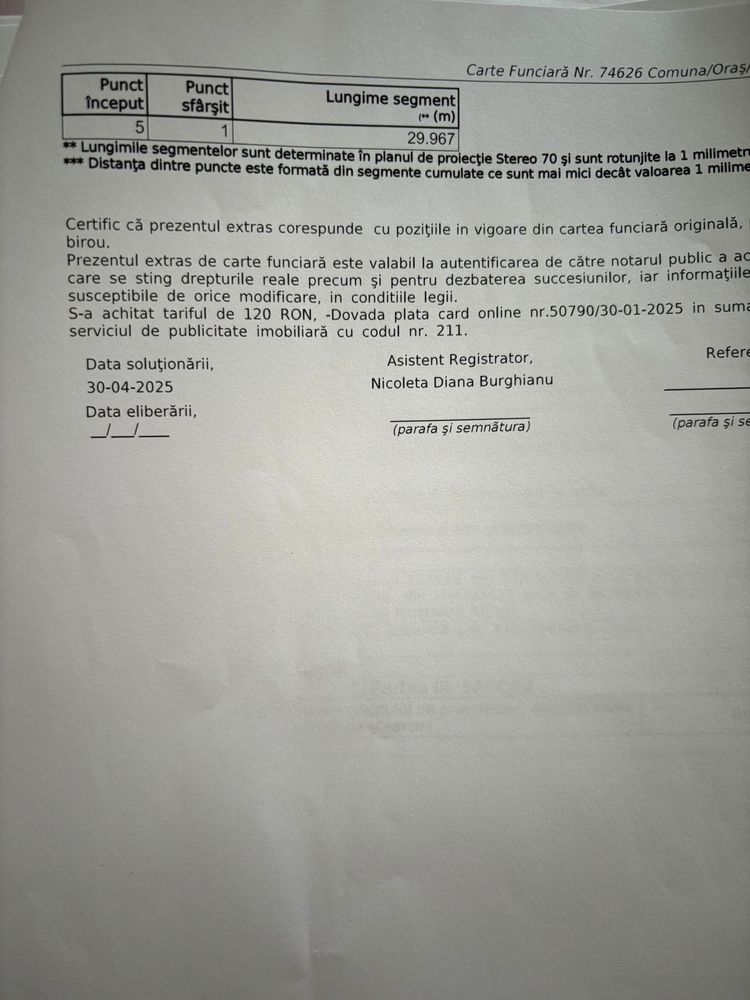 Teren intravilan / Rediu Horlesti / La strada principala
