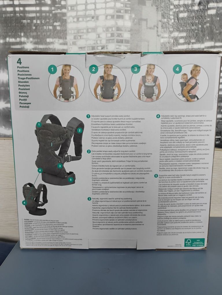 Flip 4-in-1 Convertible Baby Carrier, 4-Position, Unisex Infants & Tod