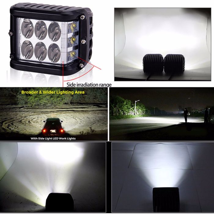 Proiector proiectoare Led 60W 12-24V Spot Moto ATV Auto Suv Nou