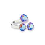 Сребърен Пръстен с Кристали Swarovski/Сваровски