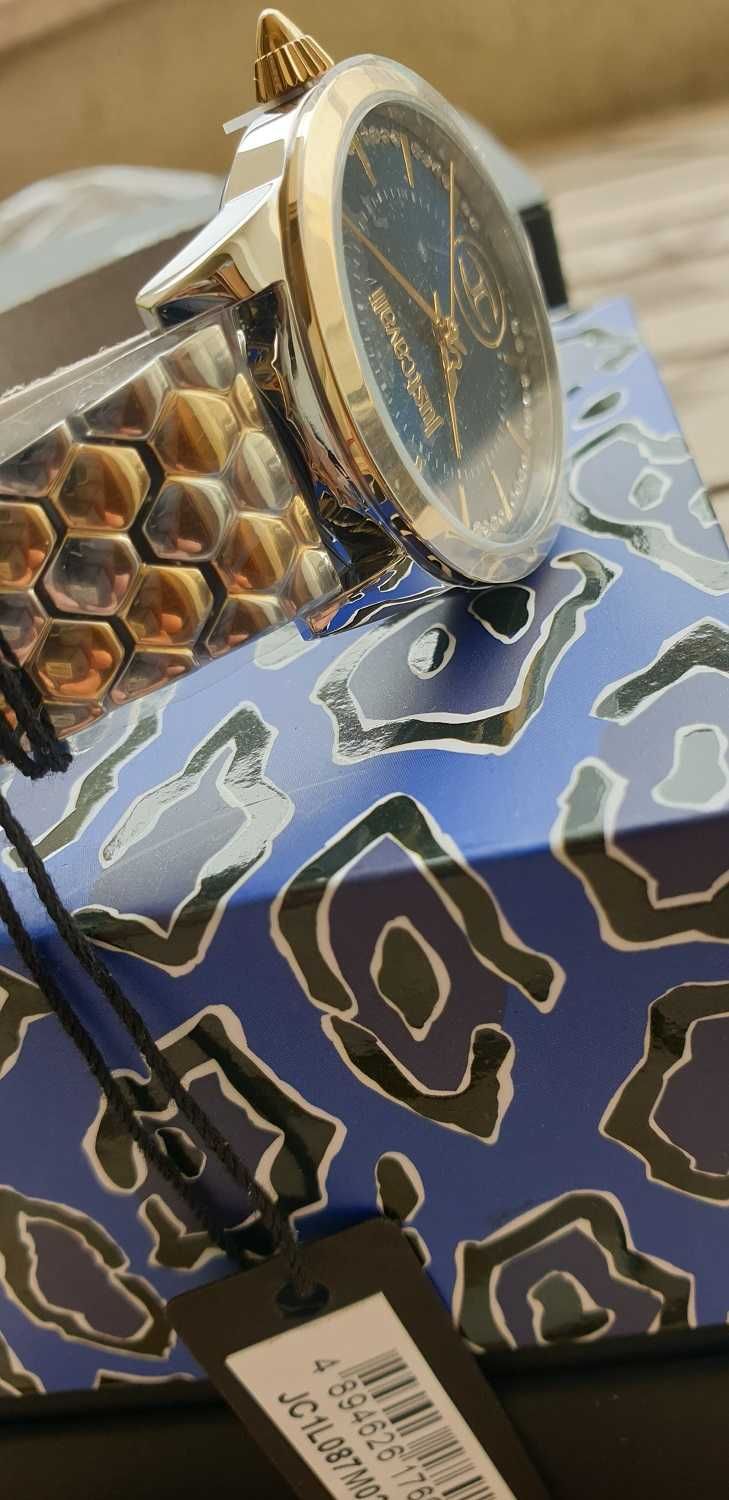 %ПРОМО% JUST CAVALLI – Дамски часовник "GOLD & SILVER – BLUE" нов
