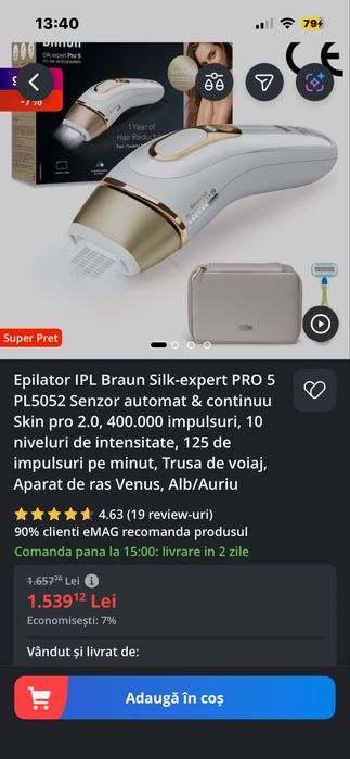 Epilator definitiv BRAUN Silk Expert PRO 5
