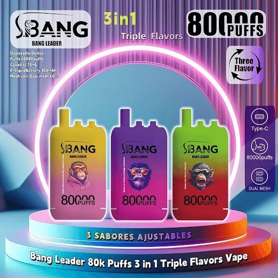 Pachet 3 Bucati Vape 80.000 Puffs 3 Arome Reincarcabil
