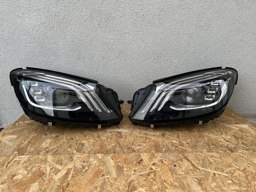 SET Far stanga dreapta Mercedes S W222 Facelift Multibeam LED Original