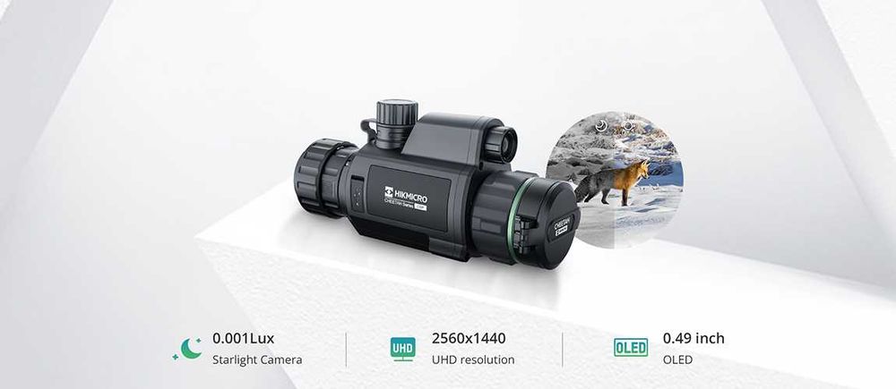 Resigilat -Monocular Clip-on Nightvision HIKMICRO Cheetah C32F-N 940nm