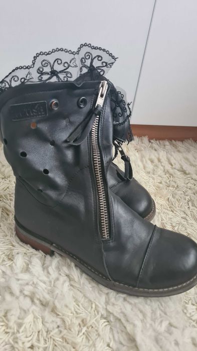 Летни боти от естествена кожа Fetish
