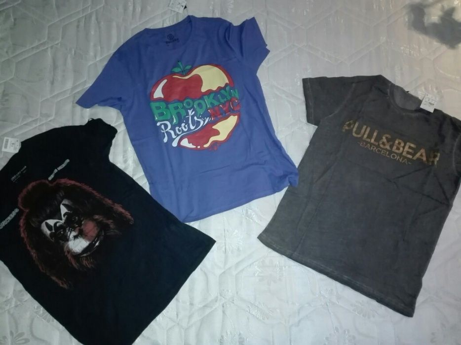 Tricouri bershka si pull&bear