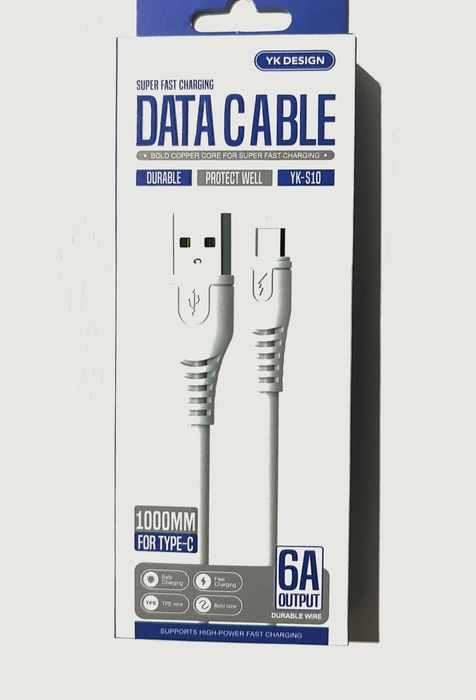 Кабель для передачи данных YK Design YK-S10 Type-C.