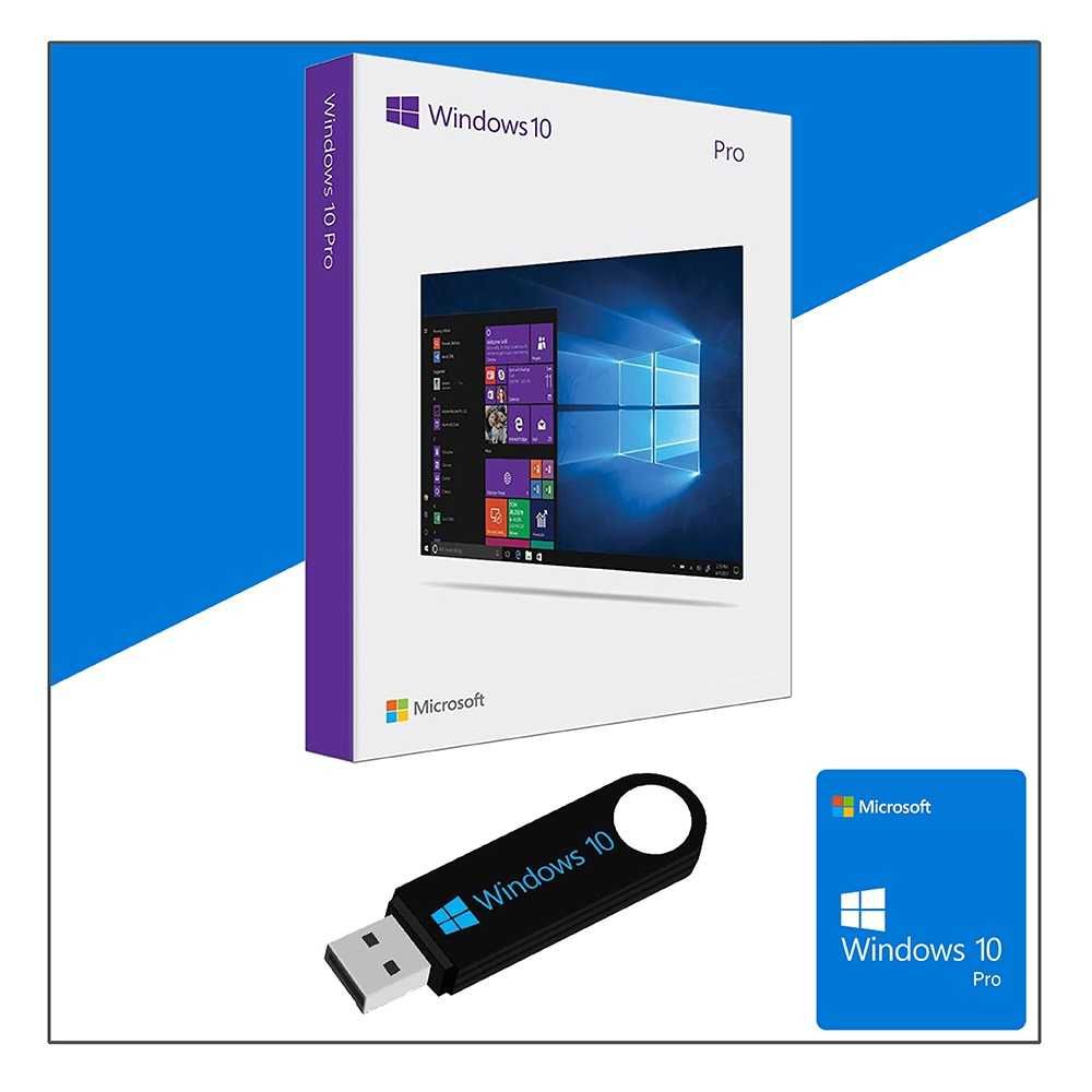 Stick bootabil - Windows 10 Home sau Pro + Antivirus cu licenta retail