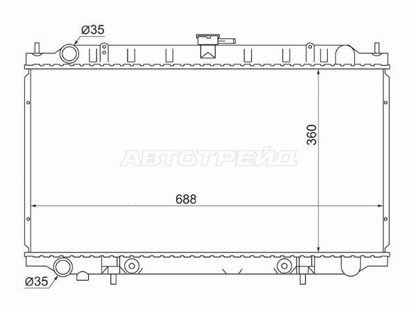 Радиатор Nissan Bluebird