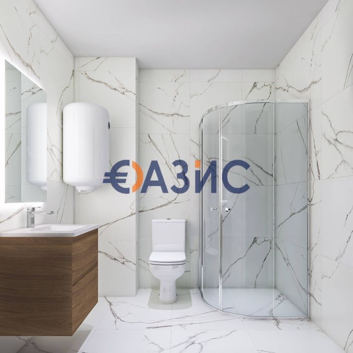 Продава се Двустаен апартамент в к.к. Слънчев бряг - 50 кв.м за 1946 €/кв.м - Снимка #8