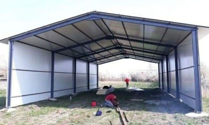 Vand.hala metalică 11×23×4
Hala metalică conpleta 
Din profile i pe 1