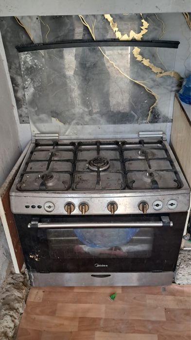 Газовая комфорка — это кружок, где горит пламя.