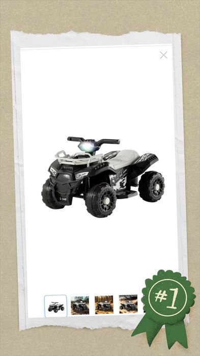 Vând ATV eletrica de copii ie nou doar l-am montat