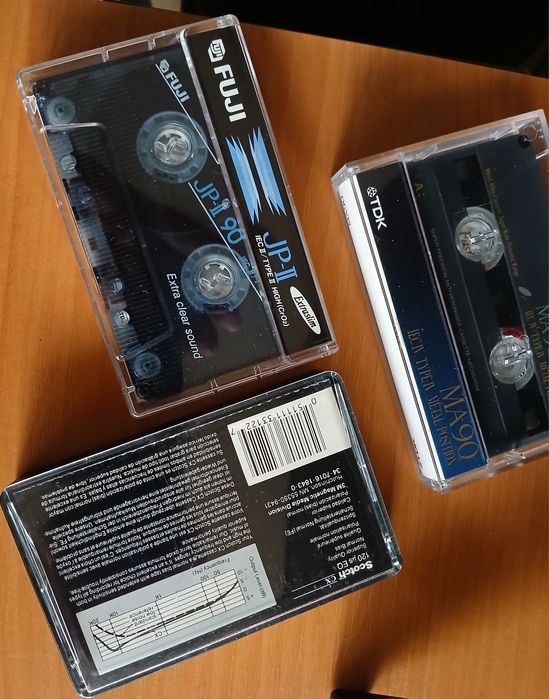 Lot de 3 casete audio Metal, chromdioxid .