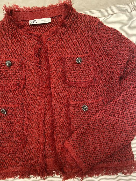 Jacheta tweed dama Zara