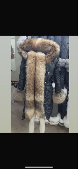 Geaca parka cu blana naturala