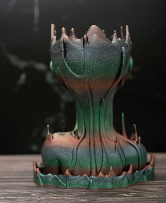 Vaza decorativa Printata 3D Melted Girl Rainbow Terra