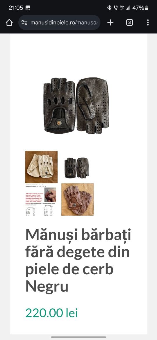 Manusi din piele