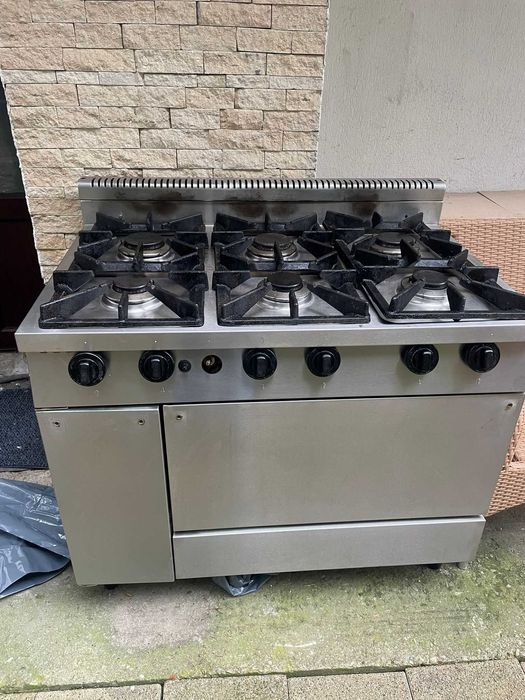 Masina de gatit profesionala 6 arzatoare+ cuptor